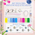 Hapinest Clay Flower Jewelry Crafting Kit - 120 PCs with Sculpting Tools, Beads, Charms, 11 Clay Colors - Create 3 Flower Friendship Bracelets and...