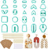 TAINSKY Polymer Clay Cutters Set, 25 Shapes Clay Earring Cutters with 145 Earrings Accessories for Polymer Clay Jewelry Making...