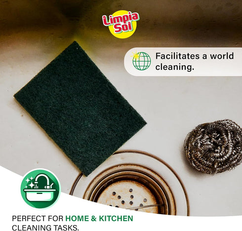 | Pack 12 Sponge Multipurpose | Cleaning Supplies Sponges | Dish Scrubber - Home & Kitchen Utensils | Cleaning Tools...