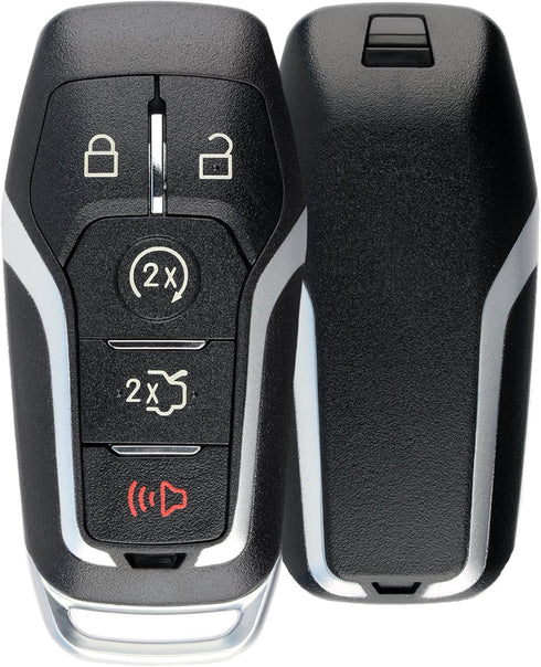 KeylessOption Keyless Entry Remote Smart Key Fob Shell Case for Ford Fusion Mustang Edge M3N-A2C31243800...