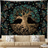 XGXL Life Tree Tapestry - Bohemian Hippie Wishing Tree Tapestries Psychedelic Wall Carpet Mystic Aesthetic Wall Tapestry for Living Room Bedroom...