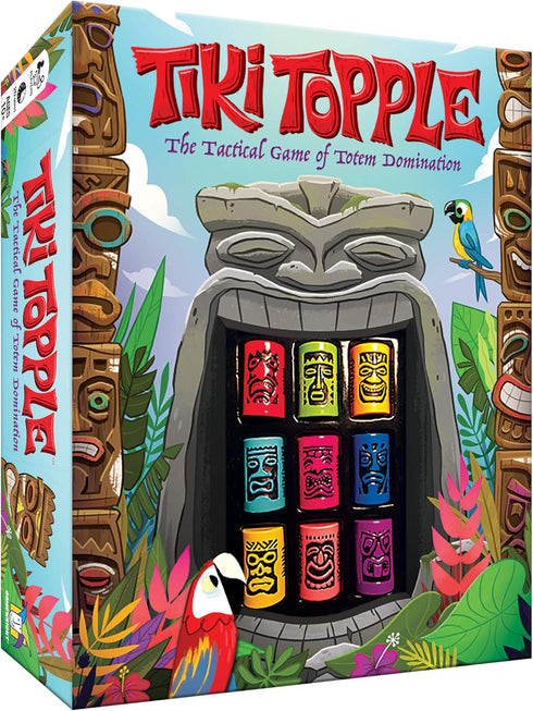 Gamewright Tiki Topple - The Tactical Board Game of Totem Domination Board Game Multi-colored, 5" for ages 120 months to 180 months...