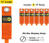 Heavy-Duty Wrap-It Storage Straps - 13-inch (6-Pack) Blaze Orange - Garage Organizer and Extension Cord Hanger for Garage Gadgets...