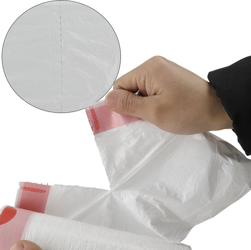 4 Gallon Drawstring Garbage bags, 120 Counts, White, Small Trash Can Liner...