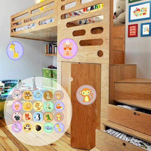 20 Pack Zoo Animal Carpet Spots Markers Sticker Classroom Floor Dots Label 4 Inch-Teacher Supplies Carpet Circles for Elementary School Kindergart...