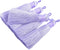 KONMAY 10pcs 3.4''(8.5cm) Handmade Imitation Silk Tassels with Hanging Loop for Jewelry Making (Lilac)...