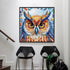 51buyoutgo Owl 11ct Cross Stitch Kits, 11 CT Funny Pre Printed Counted Stamped Cross Stitch Embroidery Needlepoint Needlework Patterns Kits for Be...