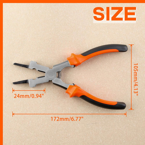 SPEEDWOX MIG Welding Pliers Multi-Function Mig Welder Plier Mig Nozzle Cleaner Slag Hammer Wire Cutter Scraper Files for Scraping Spatter Gripping...