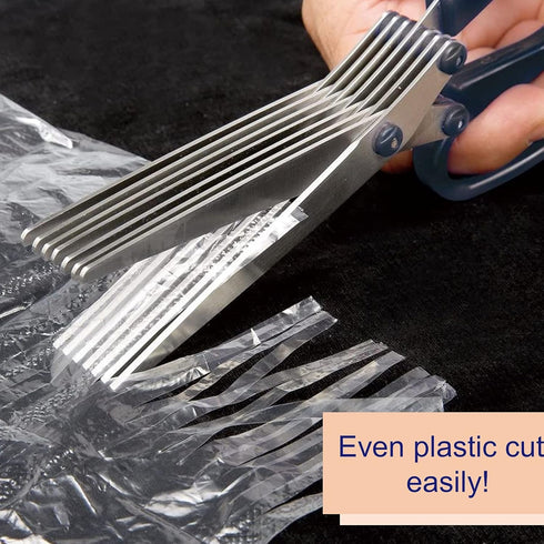 Sunstar Stationery S3711455 7-Blade Shredder Scissors, 7.9 inches (200 mm), Black...
