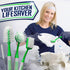 Dish Brush Set of 4 with Bottle Water Brush, Scrub Brush and Scrubber Brush - Kitchen Scrub Brushes Ergonomic Non Slip Long Handle for Cleaning Cl...