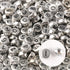 Yochus 1000pcs Silver Mixed Round Acrylic Beads 4x7mm Black Alphabet Number Heart Shape Bead for Jewelry Making and DIY Bracelets...