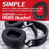 HS80 Cooling Gel Ear Pads Compatible with HS80 Headset I Thicker Enhanced Memory Foam with Breathable Mesh by DIMOST...