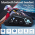 Geva Motorcycle Helmet Bluetooth Headset,BT-22 Outdoor Waterproof Motorcycle Bluetooth Helmet Headset,70 Hours Playing time High Sound Quality Sys...