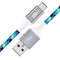 360 Electrical Habitat 8ft Premium Braided Charging Cord, Turquoise, USB-C to USB-A for Phone, Tablet, or Laptop, USB-C Cable, 4ft USBA to USBC Ca...