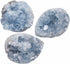 rockcloud Natural Raw Blue Celestite Mineral Healing Crystal Cluster Geode Irregular Home Decoration Gemstone Specimen Large...