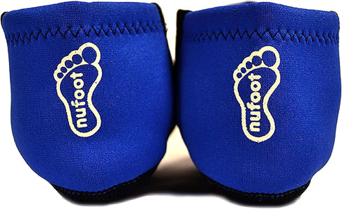 Booties Men's Shoes, Foldable & Flexible Footwear, Fold and Go Travel Shoe, Yoga Socks, Indoor Shoes, Slippers, Royal with Black Stripe, Extra Lar...