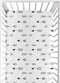 Sweet Jojo Designs Black and White Arrow Boy, Girl, Unisex/Gender Neutral Baby Fitted Crib Sheet for Infant Newborn Nursery Toddler Bed Room Stand...
