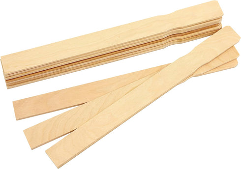 10 Pack Wood Paint Stir Sticks, 12 Inch Paint Stirrers, Garden Markers, Mixing Sticks for Epoxy Resin...