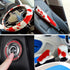 9 Pack Fluffy Cow Print Steering Wheel Cover for Women,ZXGHIJJ Cute Cow Plush Steering Wheel Cover Soft & Warm Fuzzy Steering Wheel Cover Set with...