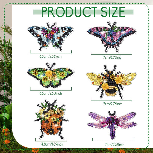 Yuxung DIY Diamond Painting Brooch Vintage Insect Diamond Painting Pins Insect Diamond Art Brooch for DIY Crafts Wedding Party Gift...
