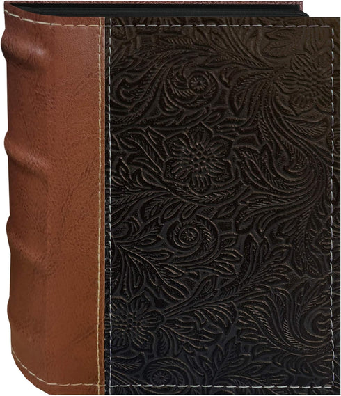 Pioneer Photo Albums NE4-100/BN 100-Pocket Scroll Embossed Sewn Leatherette 2-Tone Cover Photo Album, Brown...