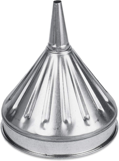 WirthCo 94475 Funnel King (3 Quart, 8" Center Spout Funnel with Removable Brass Strainer Screen, Galvanized, Heavy Duty)...