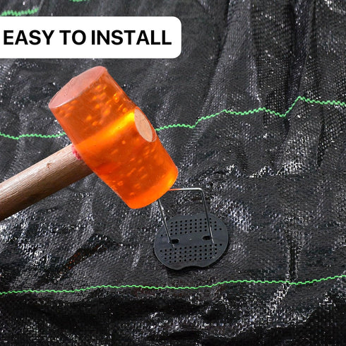 Garden Landscape Gaskets Plastic Buffer Washer, Landscape Staple Stakes Gaskets, Yard Pins Gasket for Weed Barrier Fabric, They Keep The Barrier f...