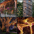 YULETIME Clear Christmas Lights with Brown Wire, 66 Feet 200 Count UL Certified String Lights, Pack of 2 Sets 33 Ft 100 Count Incandescent Mini Li...