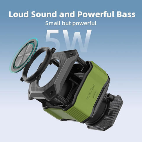 Portable Bluetooth Speaker with IPX7 Waterproofing and Shockproofing, TWS Stereo Pairing and Hands-Free Calling, 12H Playtime, Small Wireless Spea...