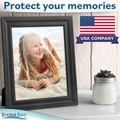 Icona Bay 4x6 Picture Frame Glass Replacement (4 x 6, 2 Pack) 4 by 6 Photo Frame Replacement Glass, 4x6 Inches Real Glass Cover...