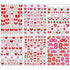 Valentine's Day Nail Stickers Decals Cute Heart Nail Art Decals 3D Self-Adhesive Nail Stickers Heart Strawberry Bow Flower Nail Designs Nail Decal...