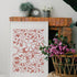 GSS Design Floral Fireworks Allover Wall Stencils 12x16Inch Large Flower Stencils for Painting Wall Wood Furniture Floors Canvas Reusable DIY Art ...