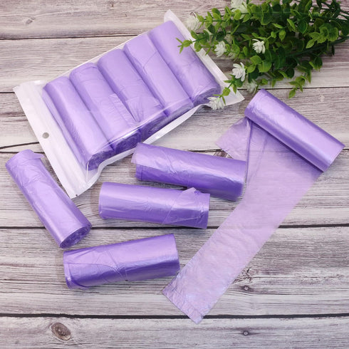 100 Counts 5 Rolls Medium Trash Bags Garbage Bags Extra Strong Thicken Plastic Trash Bag Can Bin Liners Wastebasket for Bathroom Bedroom Home Kitc...