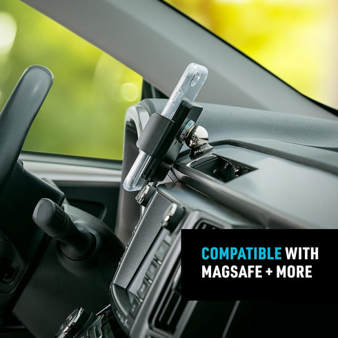 Nite Ize Steelie Squeeze Clamp - Magnetic Cell Phone Holder for Dashboards, Vents & Windshields - Versatile & Adjustable Phone Mount - Compatible ...