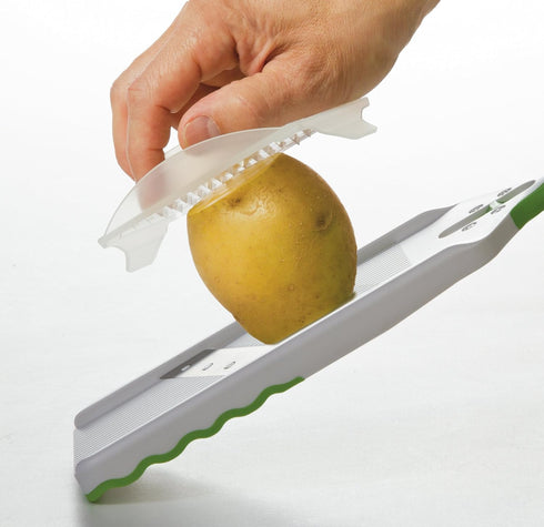 PrepSolutions Adjust-A-Slice Mandoline Slicer, Green – Adjustable Thickness, Perfect for Vegetables, Fruits, and More...