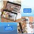 8 Pieces Clear Zipper Pouches Pencil Pouches PVC Makeup Pouch Envelopes Folder Storage Multi purpose Pouch Document File Organization Bags, Office...