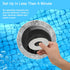 AIEX Pool Skimmer Swirl, Plastic Inground Swimming Pool Whirlpool Cleaner Basket Built for 8inch/20.3cm Skimmer Vortex for Indoor, Outdoor Swimmin...