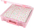 ArtBin 6955RK Super Satchel 1-Compartment Box, Art & Craft Organizer, 1-Pack, Translucent Blush...