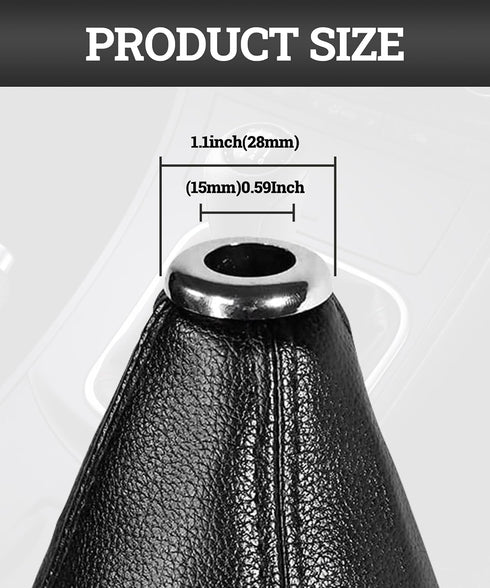 Universal Car Shift Knob Dust Cover,Retainer Stick Shift Sleeve Gear Shifter Boot,Auto Manual Gear Gaiter Cover,Car Gear Stick Gaiter,Fit for Most...