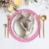 Pink Placemats Pink Glitter Sparkle Placemat for Kitchen Table Mats Place Mats for Chrismats Placemats for Weeding Party -15.4 inch Placemats Set ...