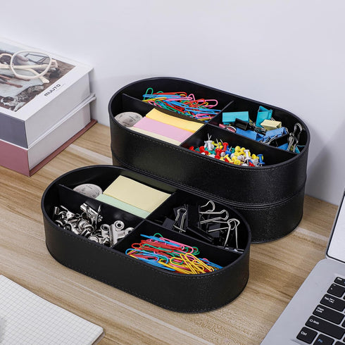 Yesesion Large Cord Organizer with Lid, Plastic Cable Management Box with 20pcs Wire Ties for Desk Drawer, Home Office Supplies, Electronics, Clip...