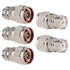 XRDS -RF N Male to UHF Female Adapter N Connector to PL-259 SO-239 Coax RF Coaxial Cable Connectors Pack of 5 (NOT for TV)...