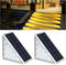 LED Solar Step Lights Waterproof Outdoor Stair Lights, Warm White Solar Deck Lights IP67 Solar Decoration Lights for Yard, Patio, Garden, Walkways...