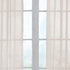Odor Neutralizing Sheer Voile Grommet Window Curtain for Bedroom or Living Room (1 Panel), 59 in x 95 in, Ivory...