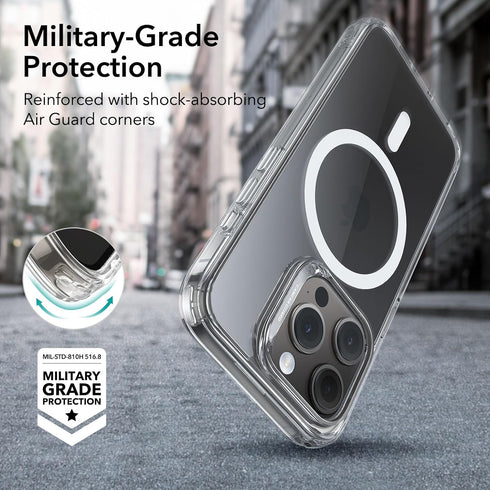 ESR for iPhone 15 Pro Max Case Set, 1 Tempered-Glass Screen Protector, 1 Set of Lens Protectors, Military-Grade Protection, Yellowing and Scratch ...