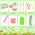Inbagi 15 Pcs Spring Diamond Painting Keychains Spring Flower Diamond Art Keychains Spring Animal 5d Diamond Key Chains Ring Pendant DIY Diamond D...