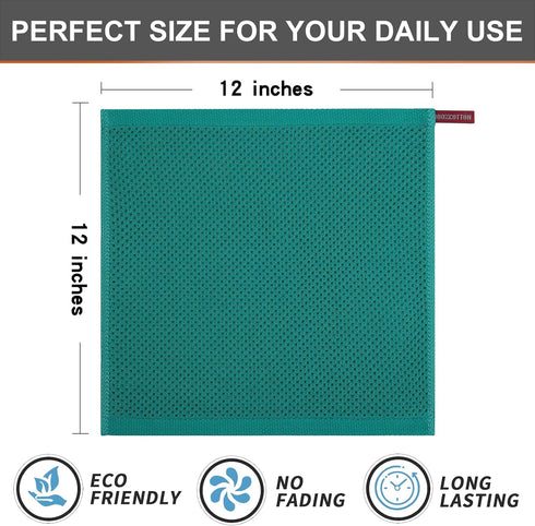 Kitinjoy 100% Cotton Kitchen Dish Cloths, 6 Pack Waffle Weave Ultra Soft Absorbent Dish Towels for Drying Dishes Quick Drying Kitchen Towels Dish ...