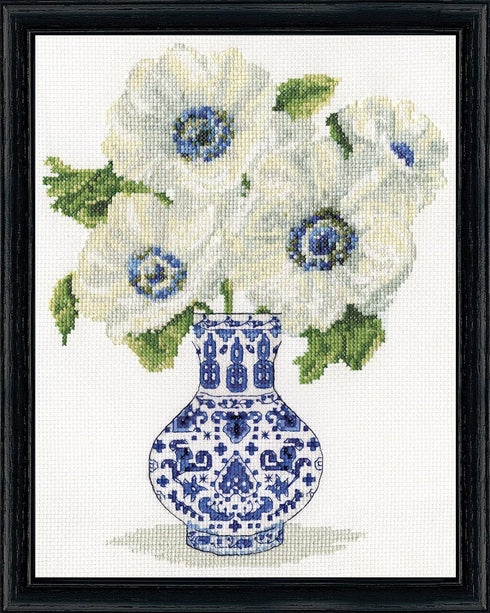 Design Works Crafts Inc. White Anemones Counted Cross Stitch Kit, Multi...