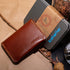 Leather Bifold Card Wallet Slim Minimalist Wallet for Women & Men Front Pocket Card Holder for 8 Credit Cards...