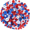 350-400 PCS 4th of July Buttons Ornament,Assorted Sizes Round Resin Buttons for Crafts Sewing Scrapbooks (Blue/red/White)...